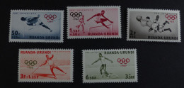 Ruanda-Urundi  Yvert 219 -23  Olympic Summer Games Rome, Sport   **  MNH   #6457 - Unused Stamps