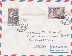 MAURITANIE -1968- Lettre PORT ETIENNE  à MONTESSON -78 (France)...timbres Divers Femmes    ...cachet - Mauritanie (1960-...)