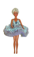 Blue And Lilac Handmade Tutu With Vintage Fashion Doll - 12 Inches - Toy Memorabilia