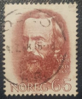 Norway 65 Used Stamp Poet Aasmund Olavsson Vinje - Gebraucht
