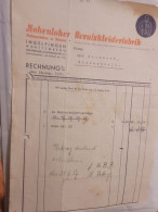 Rechnung - Hohenloher Berufskleiderfabrik - 1937 (3) - 1900 – 1949