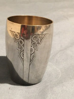 Verre Ou Timbale En Métal Argent ( ART DECO) - Argenterie