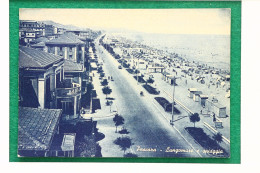 CARTOLINA POSTALE VIAGGIATA 1935 PESCARA (PESCARA), ABRUZZO, ITALIA: LUNGOMARE E SPIAGGIA POSTCARD - Pescara