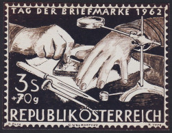 Austria Sc684 Stamp Day, Hands Of Stamp Engraver, Journée Du Timbre, Essay, Essai - Tag Der Briefmarke