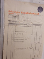 Rechnung - Hohenloher Berufskleiderfabrik - 1937 (7) - 1900 – 1949