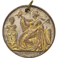 Belgique, Médaille, Léopold Ier, 25ème Anniversaire De L'Inauguration Du Roi - Otros & Sin Clasificación