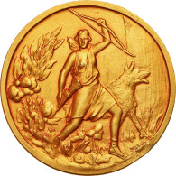 Monaco, Médaille, Société Canine De Monaco, Falcucci, SUP, Gilt Bronze - Andere & Zonder Classificatie