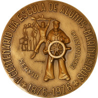 Portugal, Médaille, 1° Centenario Da Escola De Alunos-Marinheiros, Shipping - Andere & Zonder Classificatie