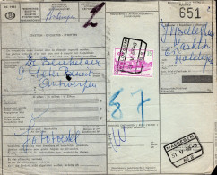 Belgio (1966) - Bollettino Pacchi Per L'interno - Documentos & Fragmentos