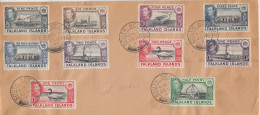 Falkland Islands Cover  With 10v Pictorials Ca South Georgia 25 NOV 1943 (FG151) - Zuid-Georgia