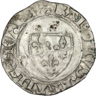 France, Blanc Guénar, 1389, Toulouse, Billon, TTB, Duplessy:377A - 1380-1422 Carlo VI Il Beneamato