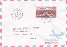 MAURITANIE -1972 - Lettre ZOUERATE à  MONTESSON -78 (France)...timbre 1971 Année Préolympique Seul Sur Lettre  ...cachet - Mauritanië (1960-...)