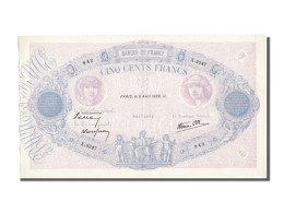 Billet, France, 500 Francs, 500 F 1888-1940 ''Bleu Et Rose'', 1939, 1939-04-06 - 500 F 1888-1940 ''Bleu Et Rose''