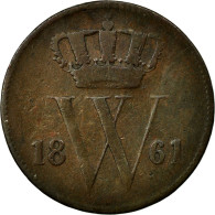 Monnaie, Pays-Bas, William III, Cent, 1861, TB+, Cuivre, KM:100 - 1849-1890 : Willem III