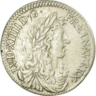 Monnaie, France, Louis XIV, 1/12 Écu Au Buste Juvénile, 1/12 ECU, 10 Sols - 1643-1715 Louis XIV The Great