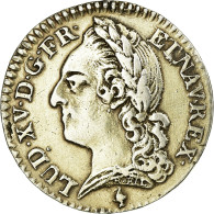 Monnaie, France, Louis XV, 1/10 Écu à La Vieille Tête, 12 Sols, 1/10 ECU - 1715-1774 Louis XV Le Bien-Aimé