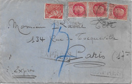 PETAIN - ENVELOPPE EXPRES PARIS - MARS 1944 - Vente Prix Fixe - 1941-42 Pétain