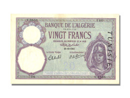 Billet, Tunisie, 20 Francs, 1941, 1941-10-23, SPL - Tunisie