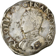 Monnaie, France, Teston, 1563, Bayonne, TTB, Argent, Sombart:4602 - 1560-1574 Charles IX