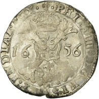 Monnaie, Pays-Bas Espagnols, Flandre, Patagon, 1656, Bruges, TTB, Argent - Altri & Non Classificati