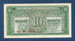 Czechoslovakia 10 Korun 1950 Not Perforated P69a UNC- - Czechoslovakia