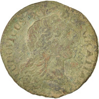 Monnaie, France, Sol, 1734, Perpignan, B, Cuivre, Gadoury:276 - 1715-1774 Louis  XV The Well-Beloved