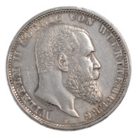 Monnaie, Etats Allemands, WURTTEMBERG, Wilhelm II, 5 Mark, 1913, Freudenstadt - Autres & Non Classés