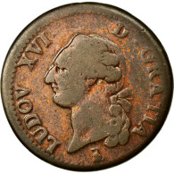 Monnaie, France, Louis XVI, Sol Ou Sou, Sol, 1784, Nantes, TB, Cuivre, KM:578.15 - 1774-1791 Ludwig XVI.