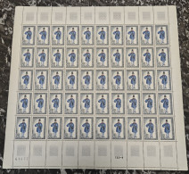 FEUILLE COMPLETE - 50 TIMBRES - FACTURE RURAL - YT N° 1549 - ANNEE 1968 - Feuilles Complètes