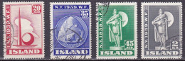 IS038 – ISLANDE – ICELAND – 1939 – NEW-YORK WORLD FAIR – SG # 238/41 USED 195 € - Usati