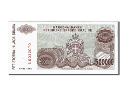 Billet, Croatie, 500,000 Dinara, 1993, NEUF - Croatie