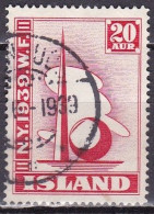 IS038A – ISLANDE – ICELAND – 1939 – NEW-YORK WORLD FAIR – SG # 238 USED 7,50 € - Gebraucht