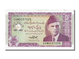 Billet, Pakistan, 5 Rupees, 1997, KM:44, NEUF - Pakistán