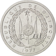 Monnaie, Djibouti, 2 Francs, 1977, SPL, Aluminium, KM:E2 - Dschibuti