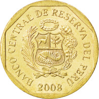 Monnaie, Pérou, 10 Centimos, 2008, SPL, Laiton, KM:305.4 - Peru