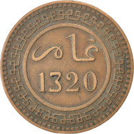 Monnaie, Maroc, 'Abd Al-Aziz, 10 Mazunas, 1902, TTB, Bronze, KM:17.1 - Maroc