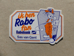 Autocollant Banques Rabobank Sas Van Gebt Ik Hen Rabo Fan - Other & Unclassified