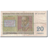 Billet, Belgique, 20 Francs, 1950, 1950-07-01, KM:132a, TB+ - 20 Franchi