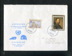 "KROATIEN" 1993, Brief "UNPROFOR UN PROTECTION FORCES" K1 "ZAGREB" (R0039) - Croatie