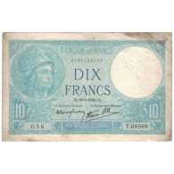 France, 10 Francs, 1939-05-19, TB, Fayette:7.3, KM:84 - 10 F 1916-1942 ''Minerve''