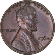 Monnaie, États-Unis, Lincoln Cent, Cent, 1964, Philadelphie, TB+, Laiton - 1959-…: Lincoln, Memorial Reverse