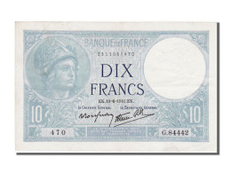 Billet, France, 10 Francs, 10 F 1916-1942 ''Minerve'', 1941, 1941-06-19, SUP - 10 F 1916-1942 ''Minerve''