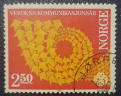 Norway 1.75Kr Used Stamp World Communications Year - Gebraucht