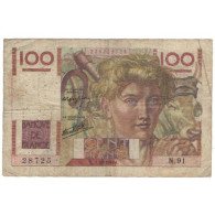 France, 100 Francs, 1946, 1946-09-05, TB, Fayette:28.8, KM:128a - 100 F 1945-1954 ''Jeune Paysan''