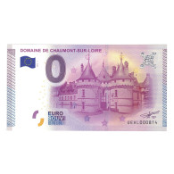 France, Billet Touristique - 0 Euro, 2015, UEAL000814, DOMAINE DE CHAUMONT SUR - Andere & Zonder Classificatie