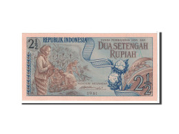 Billet, Indonésie, 2 1/2 Rupiah, 1961, Undated, KM:79, NEUF - Indonesien