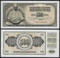 JUGOSLAWIEN - YUGOSLAVIA 500 Dinara 1970 UNC Pick 84b    (20137  - Jugoslavia