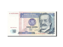 Billet, Pérou, 10 Intis, 1987, NEUF - Perú