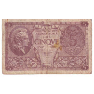 Italie, 5 Lire, 1944, 1944-11-23, KM:31c, TB - Regno D'Italia – 5 Lire