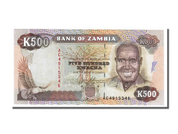 Billet, Zambie, 500 Kwacha, 1991, NEUF - Zambie